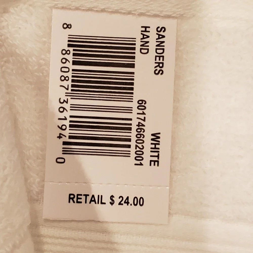 Ralph Lauren Sanders Anti-Microbial Hand Towel White NEW